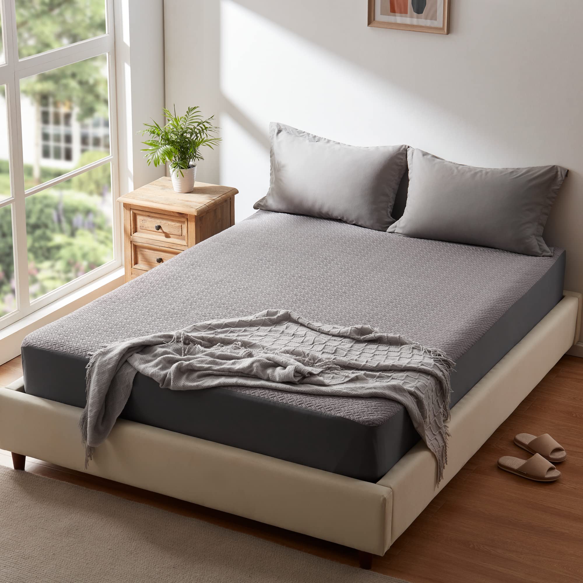 Hanherry noiseless breathable cover minimizes noise during sleep