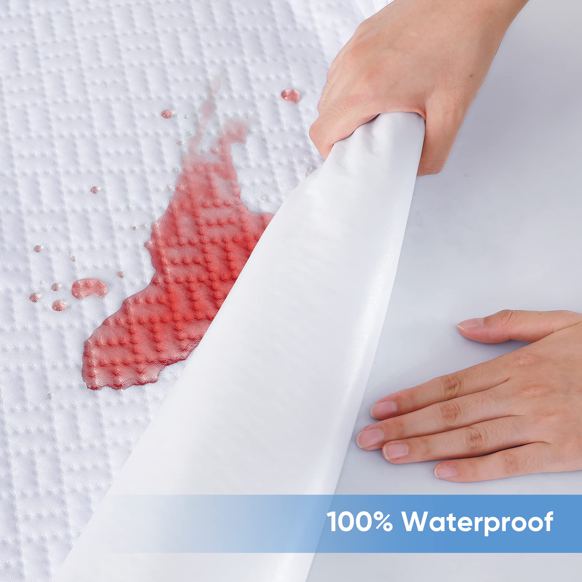 Hanherry skin friendly breathable mattress pad enhances comfort without overheating