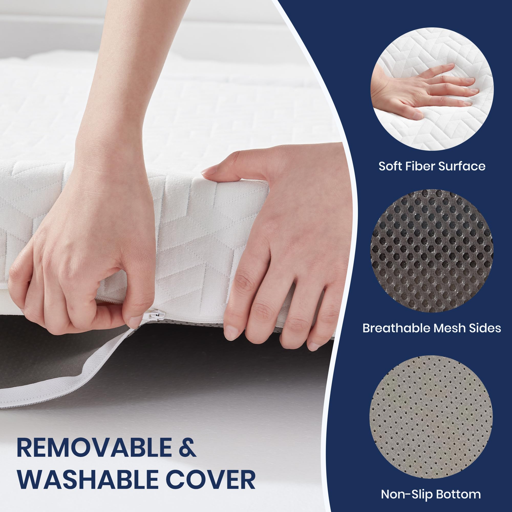 Hanherry certipur-oeeko-certified materials ensure safe, skin-friendly sleep surfaces.