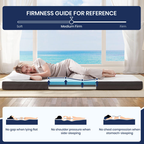 Hanherry foam-layers blend gel memory and support foam for comfort.