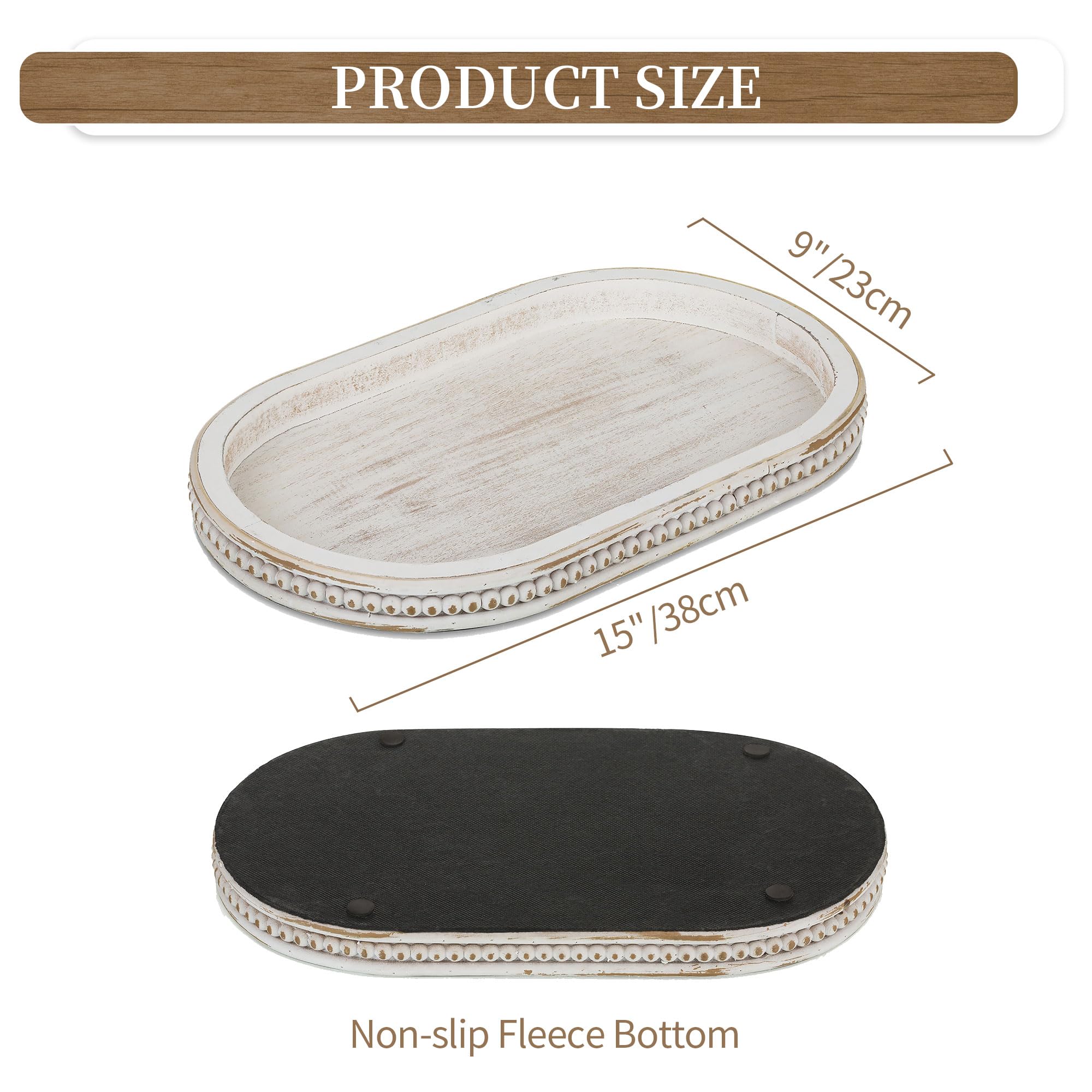 Hanobe candle and tea tray in oval shape, ideal for ambient lighting and small decor.