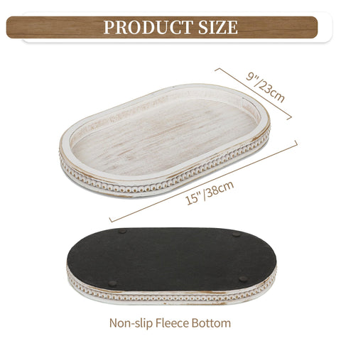 Hanobe candle and tea tray in oval shape, ideal for ambient lighting and small decor.