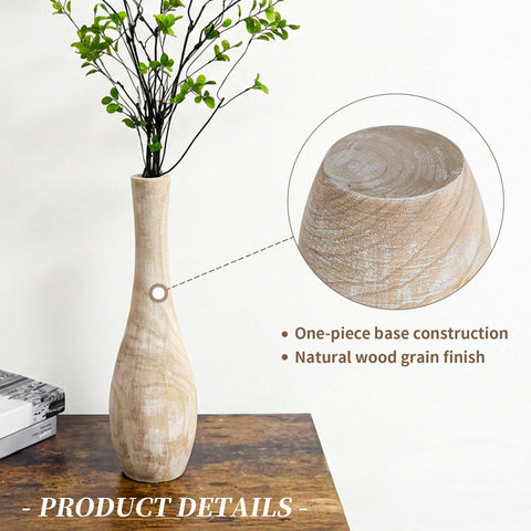 Hanobe floor vase for bedroom nook adds texture and warmth.