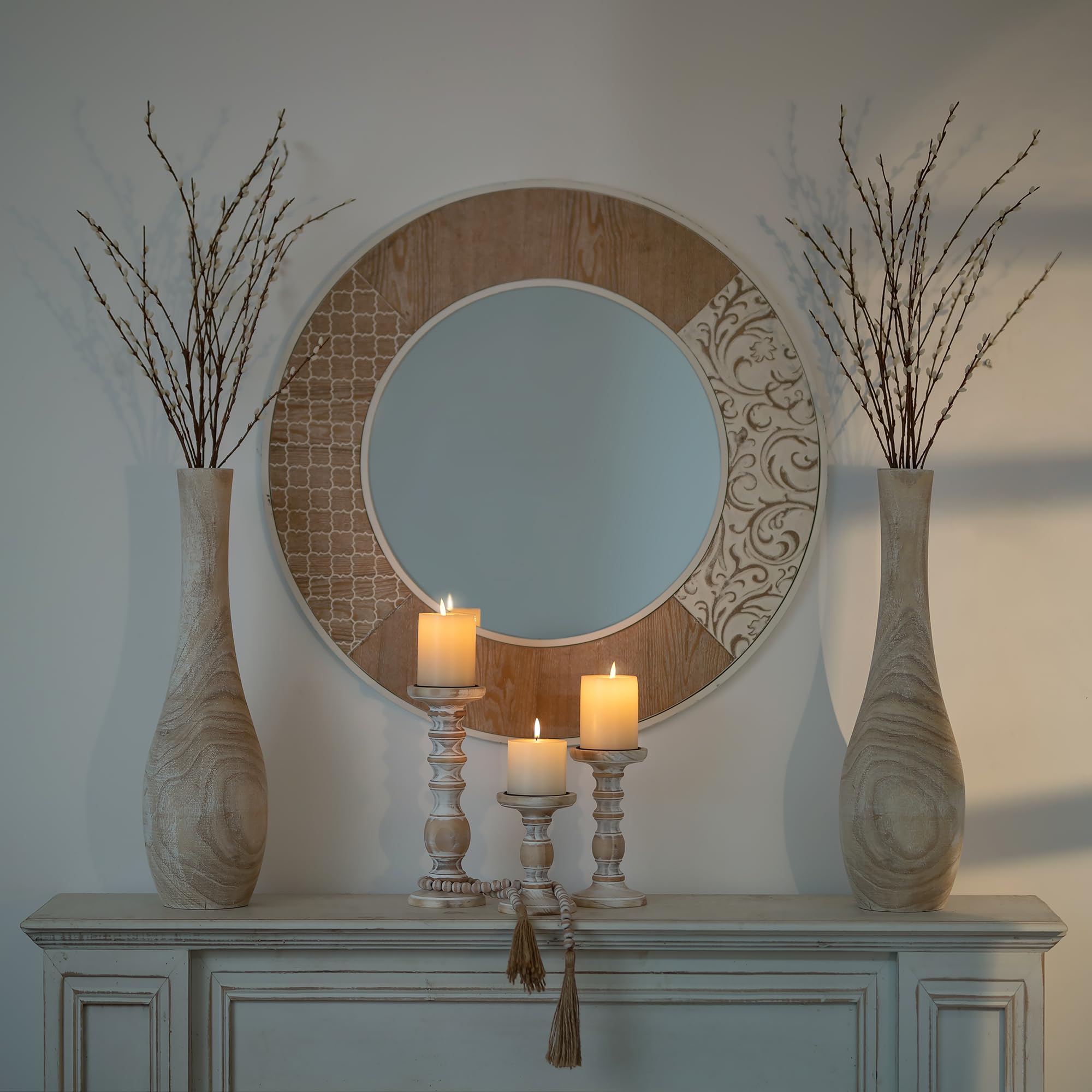 Hanobe floor vase with sturdy base prevents tipping in busy homes.