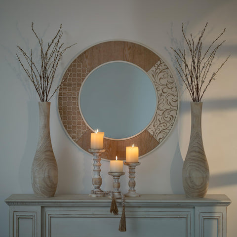 Hanobe floor vase with sturdy base prevents tipping in busy homes.