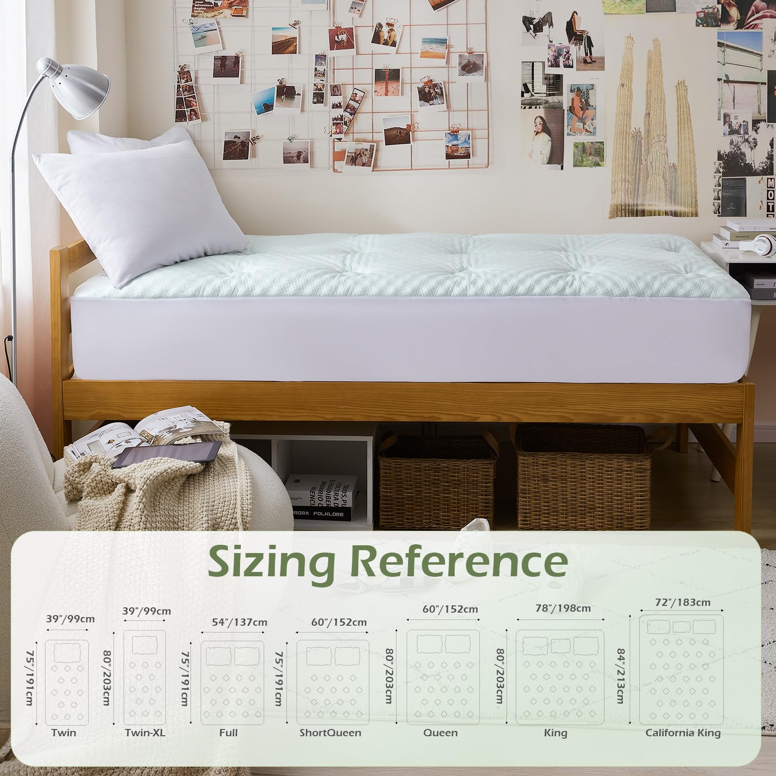 Hansleep fitted-sheet style cover installs easily and stays put.