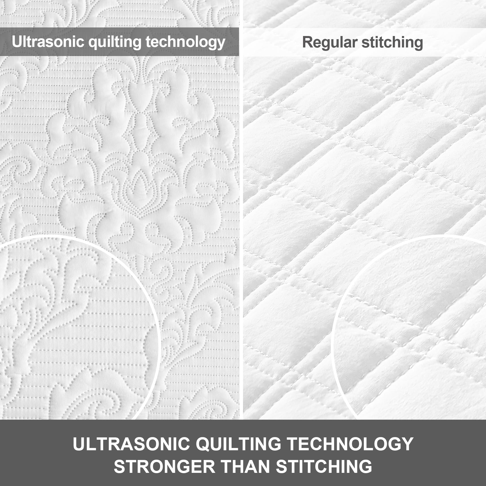 Hansleep lightweight coverlet provides a cozy feel without bulk.