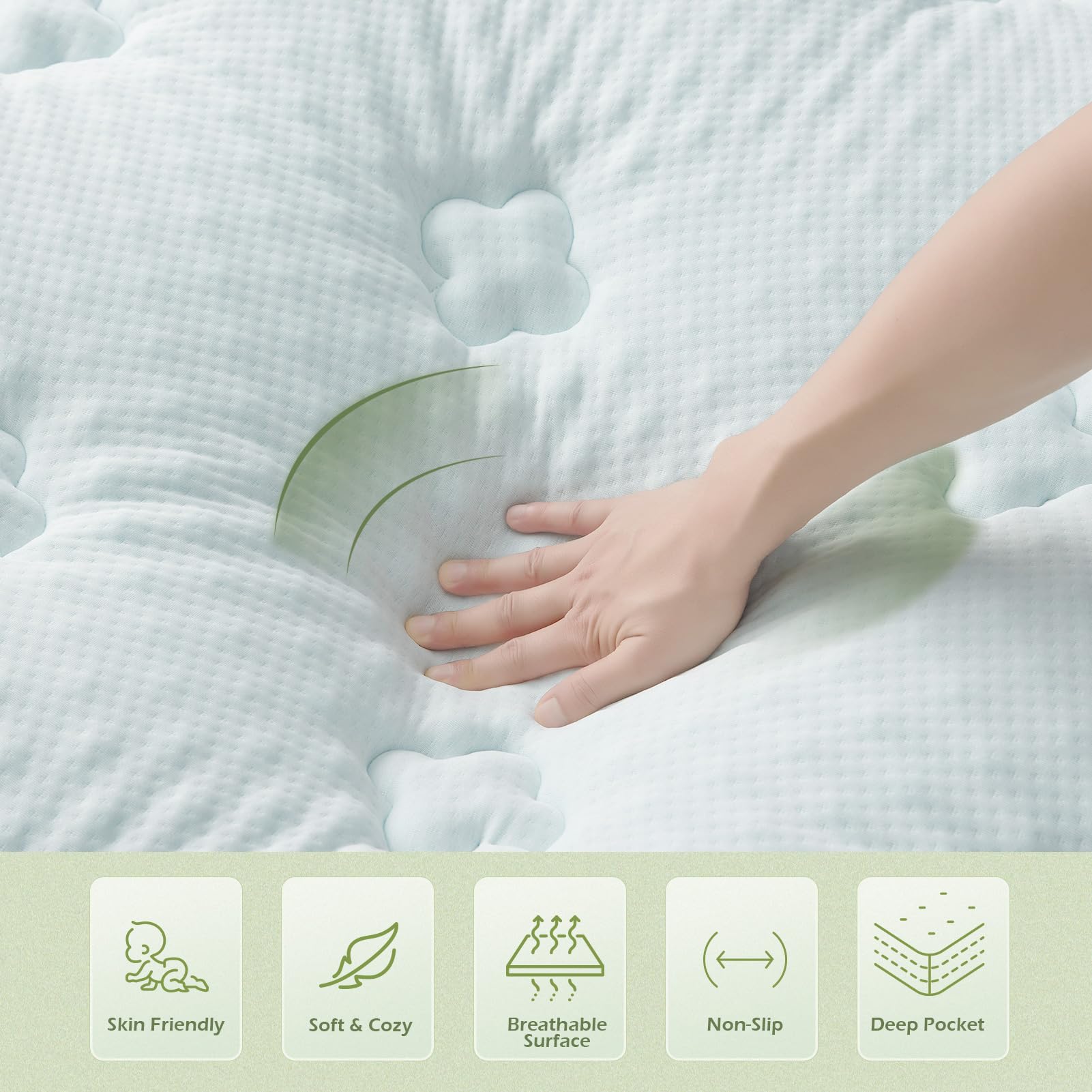 Hansleep topper is spot-clean friendly for simple upkeep.