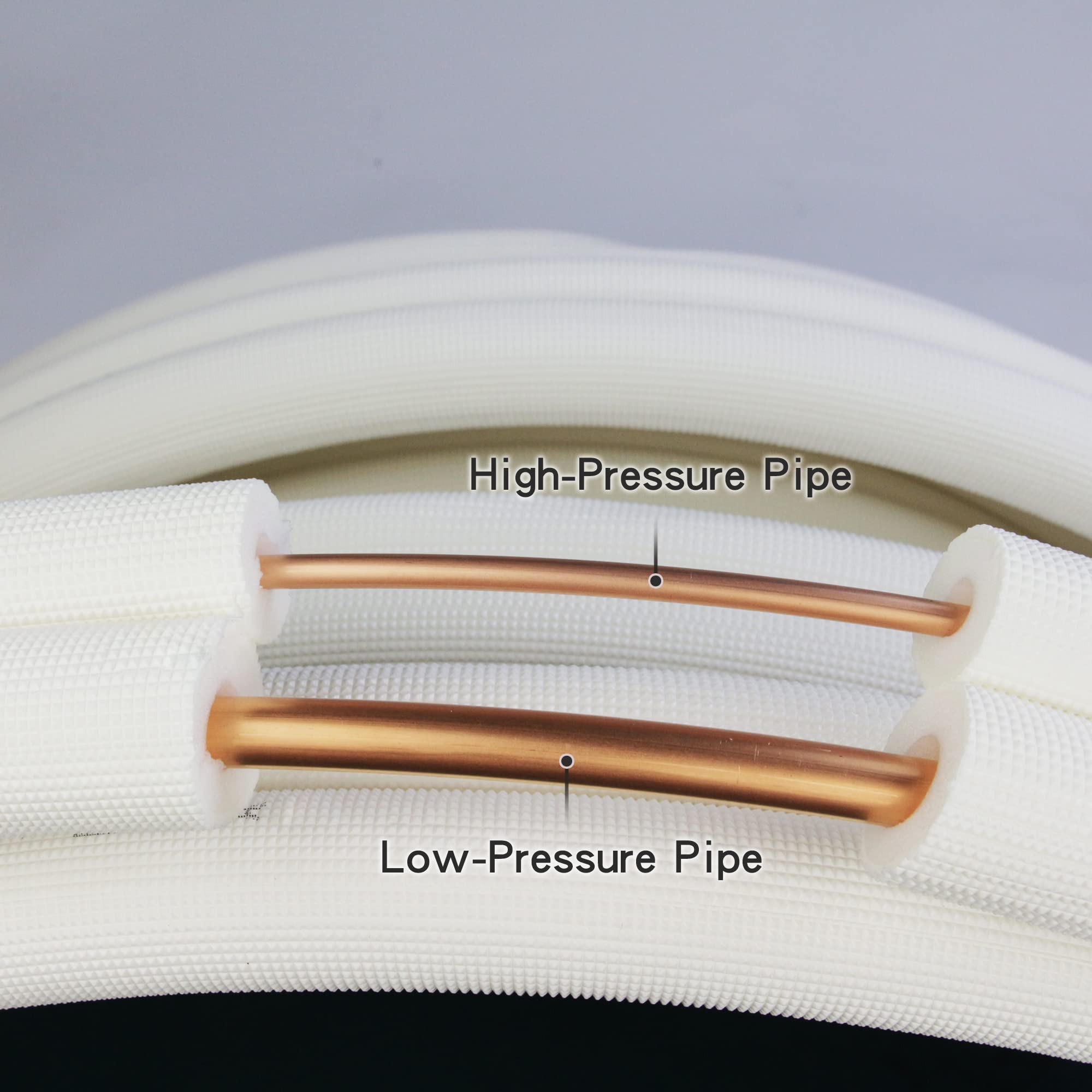 HANSUM 1/4 and 3/8 OD copper pipes with flared nuts ensure leak-free joints