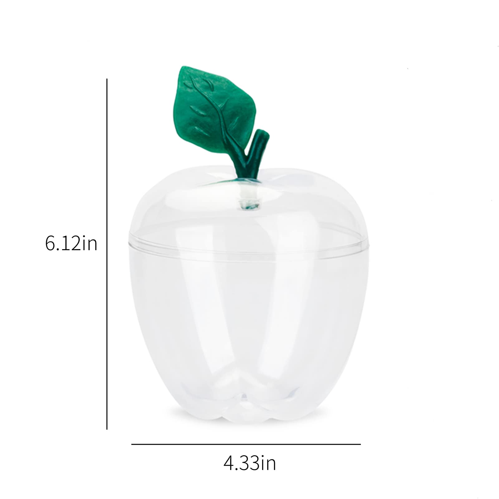 HANZE Christmas decor setup with apple-shaped jar centerpiece