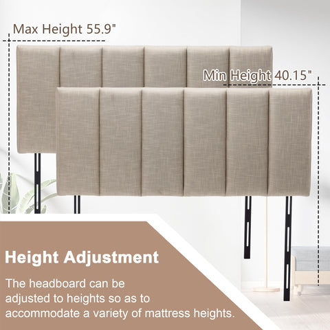 HAOBO Home easy-assembly headboard installs with standard bed frames using included screws.