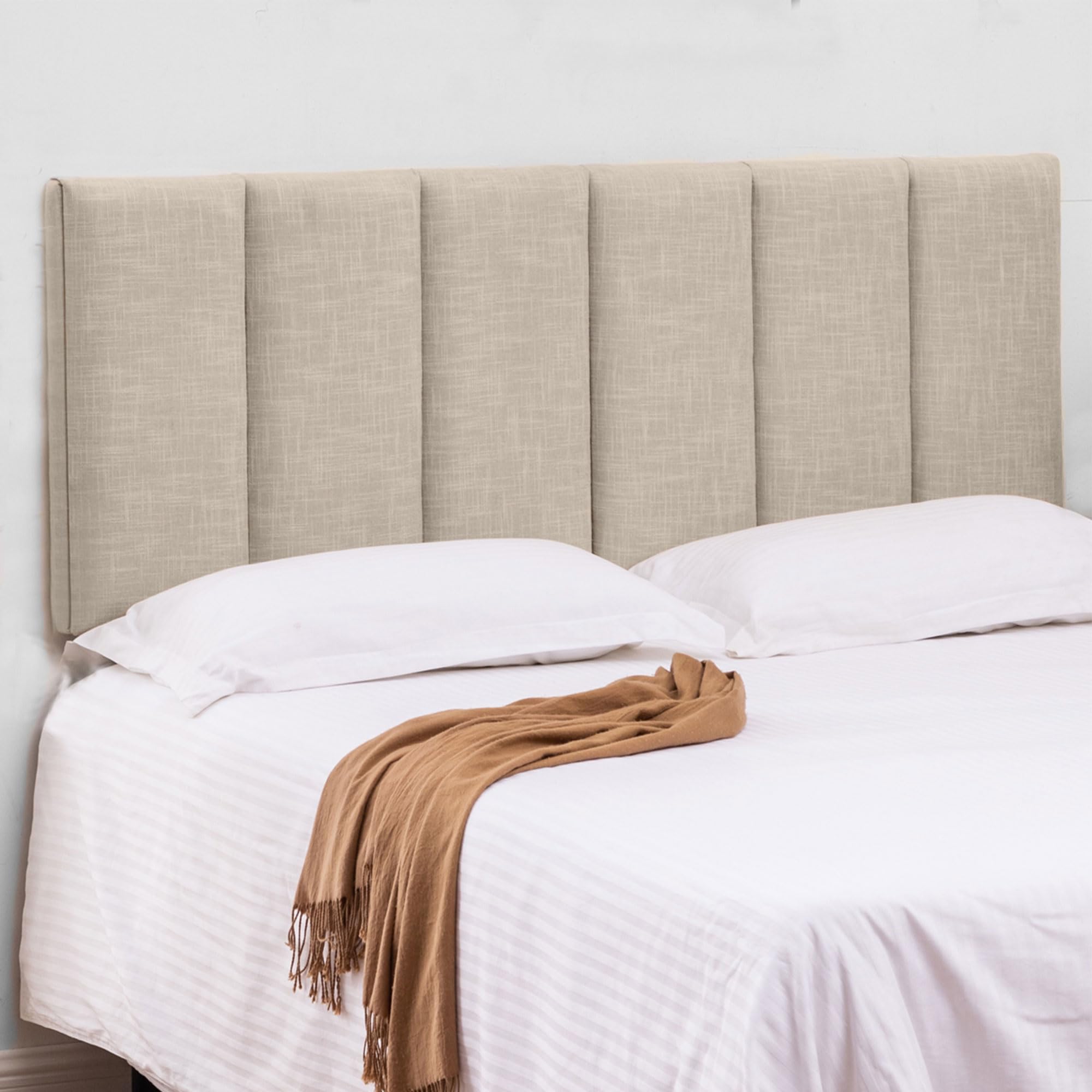 HAOBO Home upholstered headboard foldable king provides space-saving comfort.