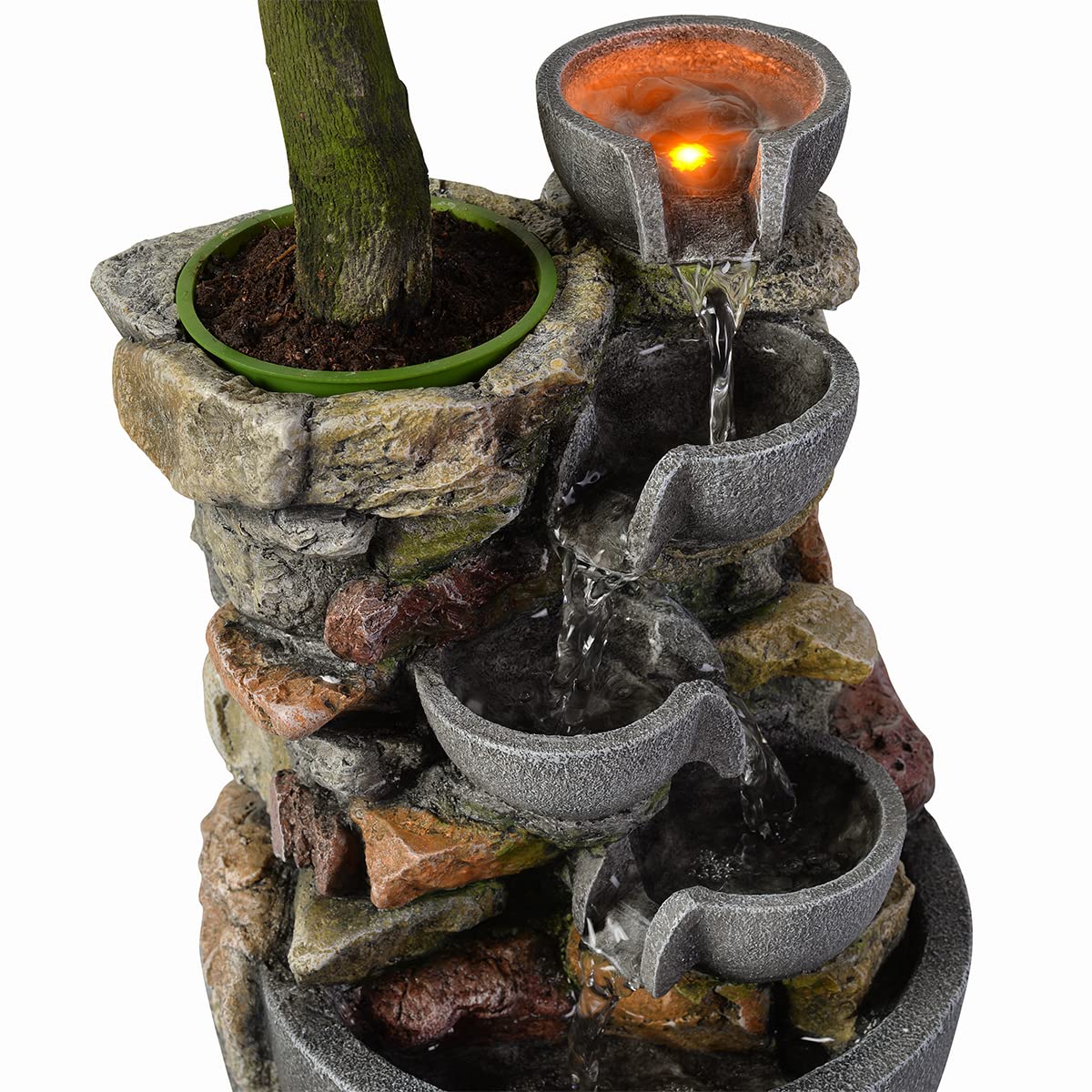 Haobos indoor fountain enhances home or office décor
