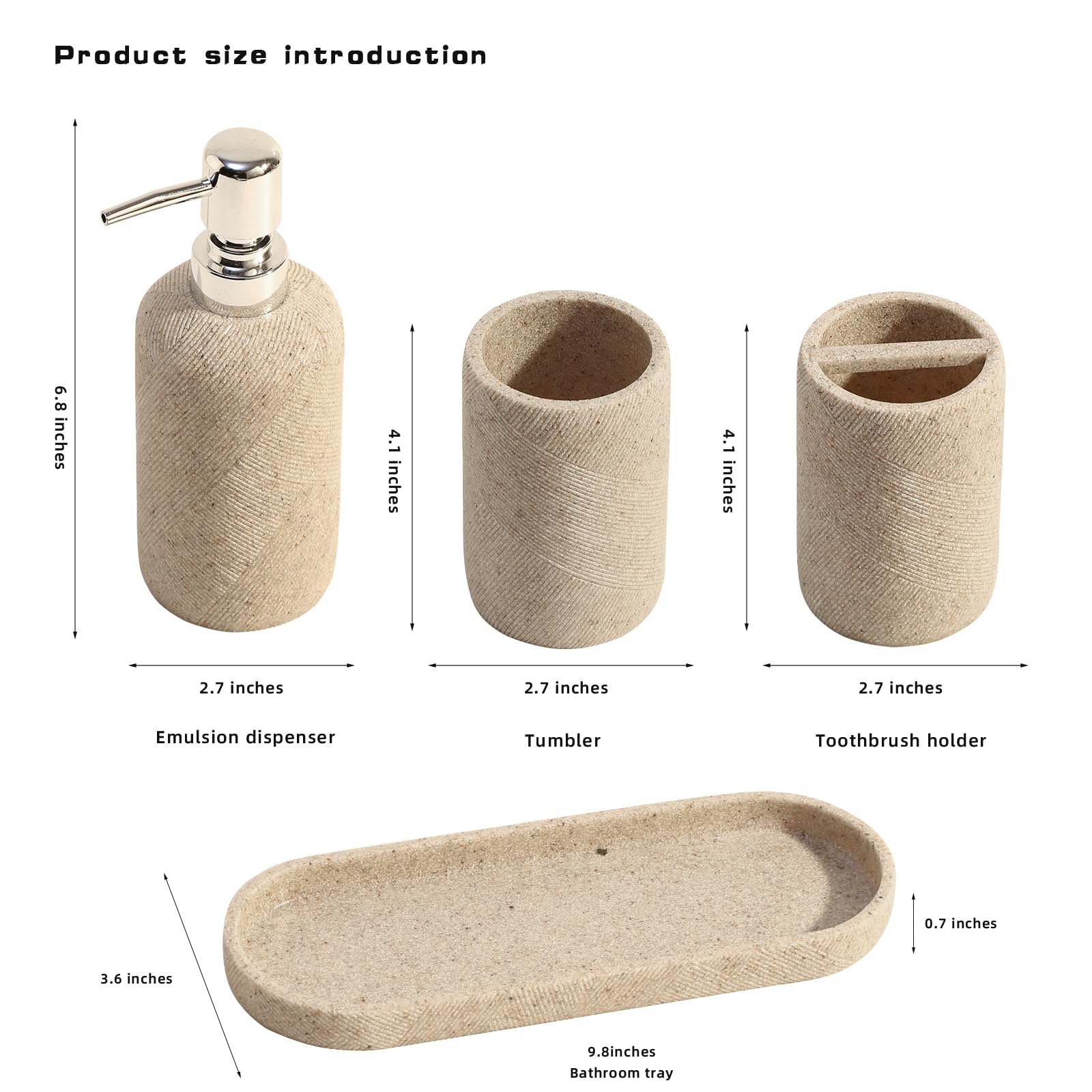Haocoott mouthwash cup with beige accents for compact storage