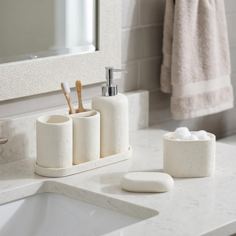 Haocoott qtip holder stores cotton swabs neatly for easy access.