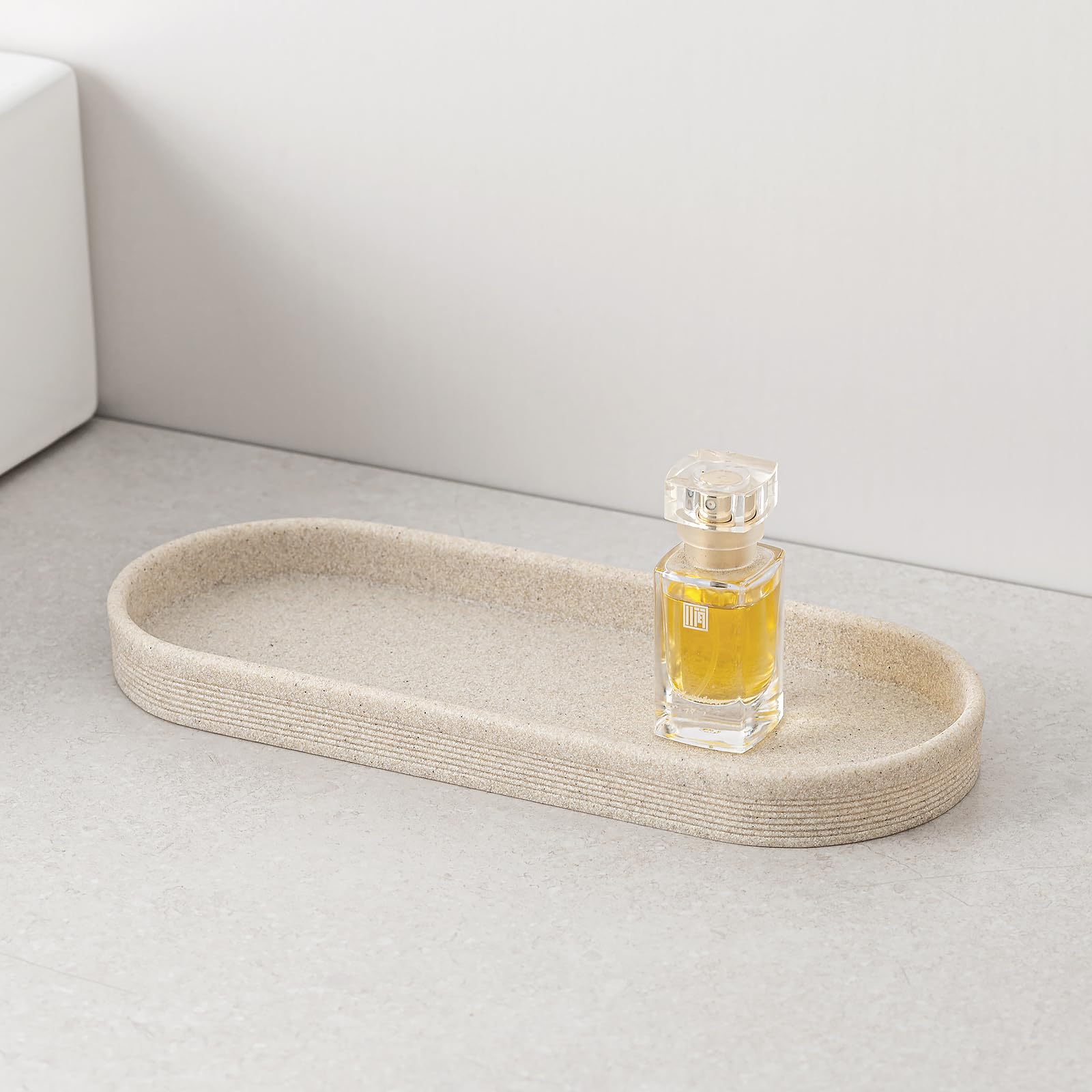Haocoott bathtub tray beige provides a practical surface during baths