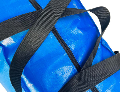 Haohakka giant storage duffel open showing large capacity for bulky items.