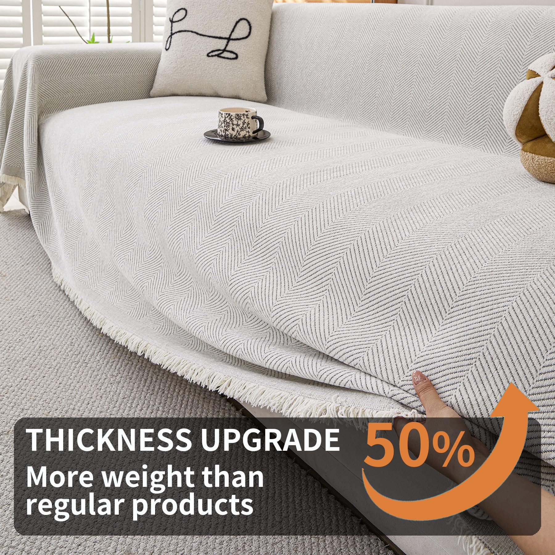 HAOMAIJIA dogs-friendly sofa cover shields fabric from fur and scratches