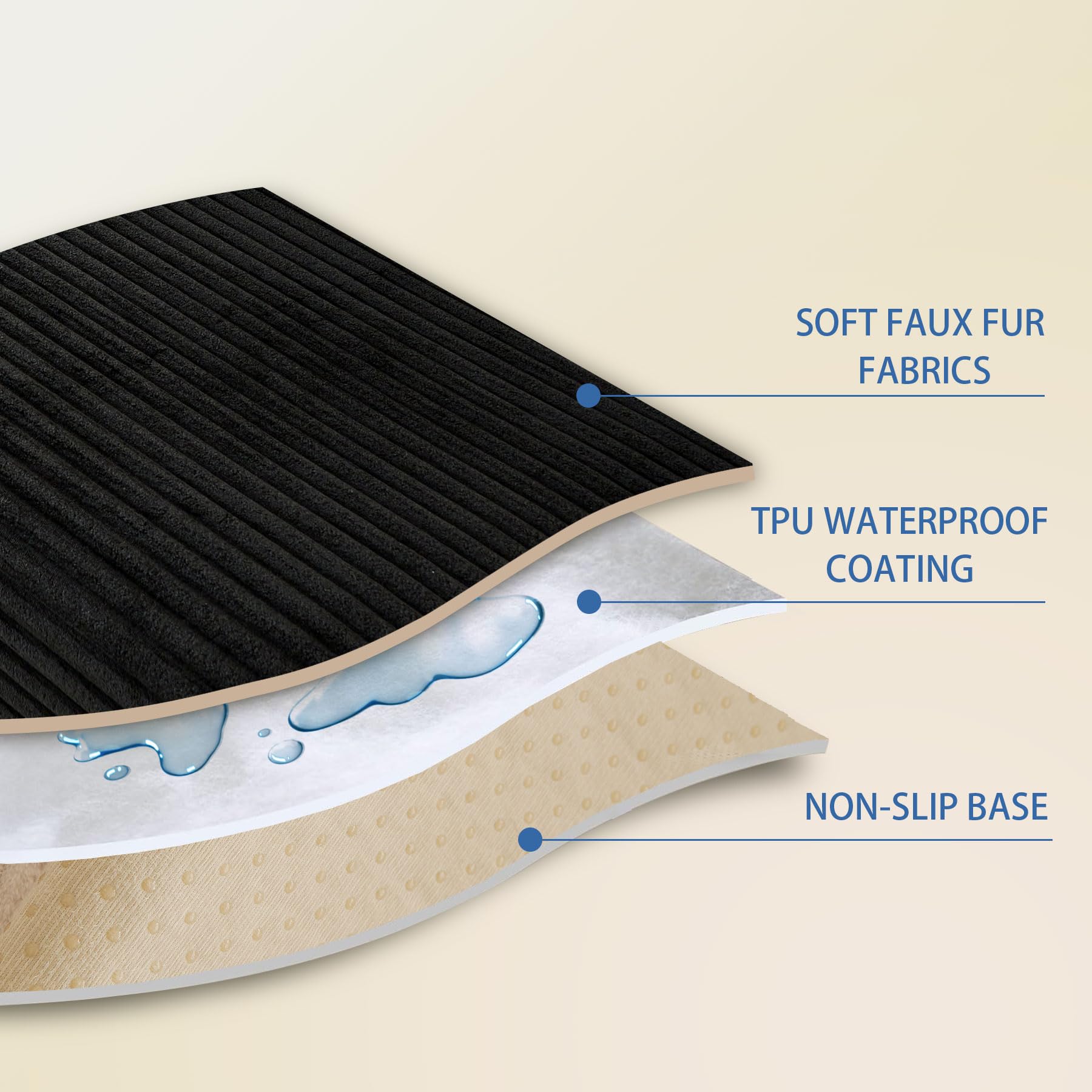 HAOMAIJIA soft velvet texture offers comfy lounging for pets and people.