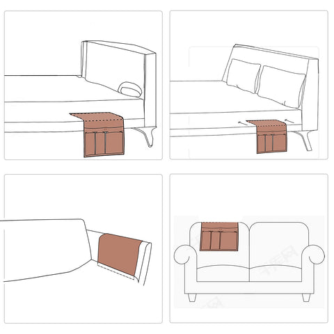 HAOMAIJIA armrest organizer fits most armrests with secure loop attachment
