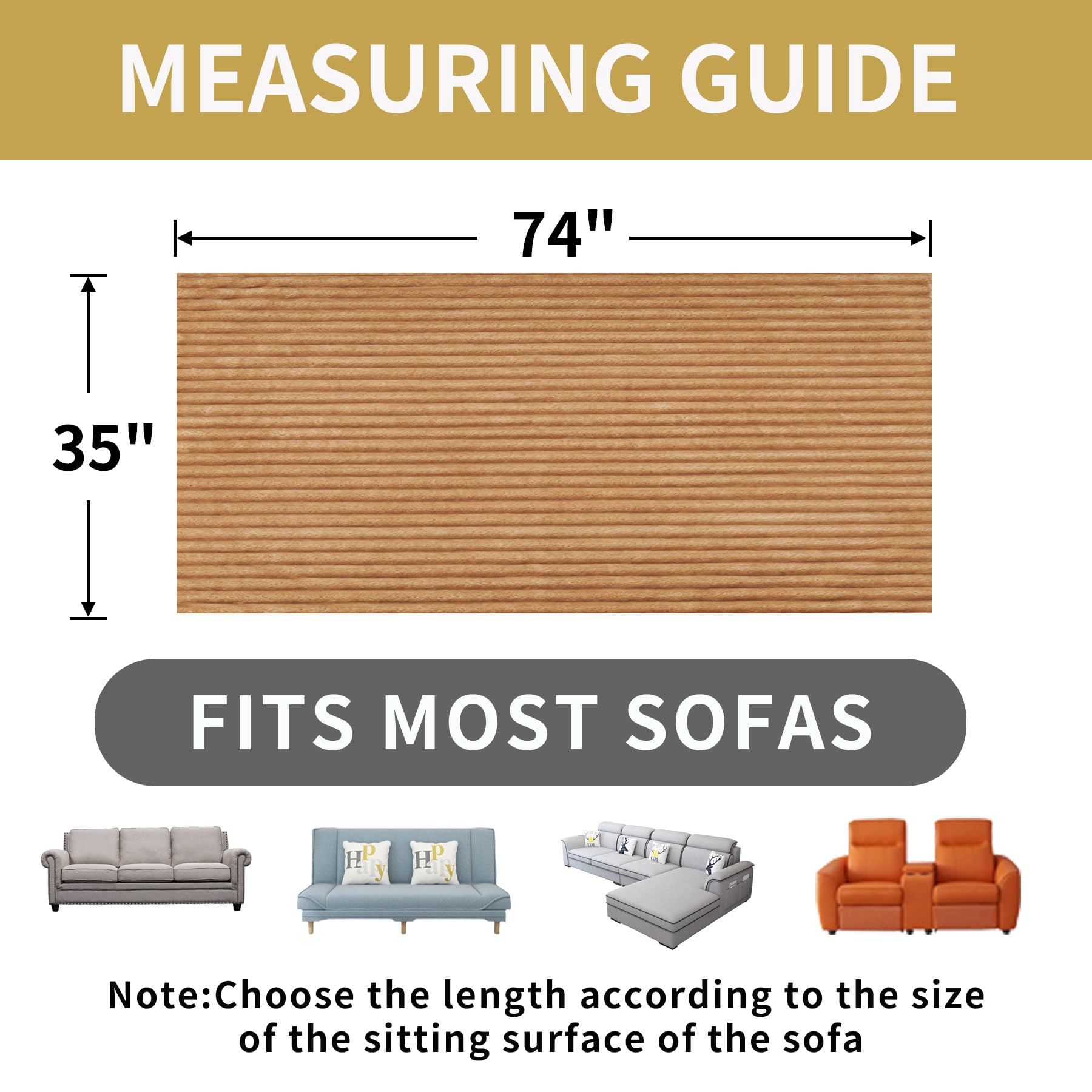 HAOMAIJIA easy clean couch cover simplifies cleaning.