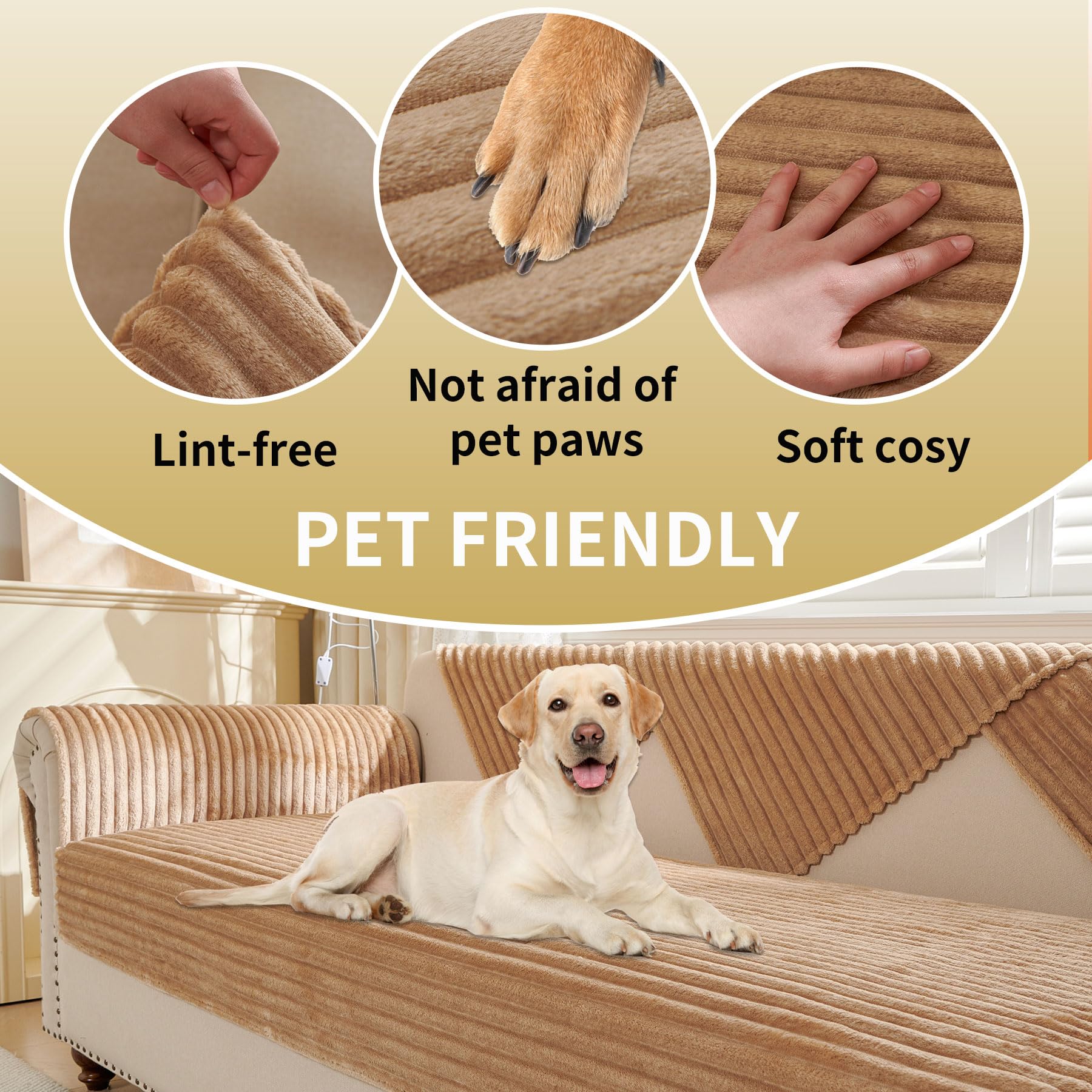 HAOMAIJIA fit 3-cushion sofa covers a standard sofa.
