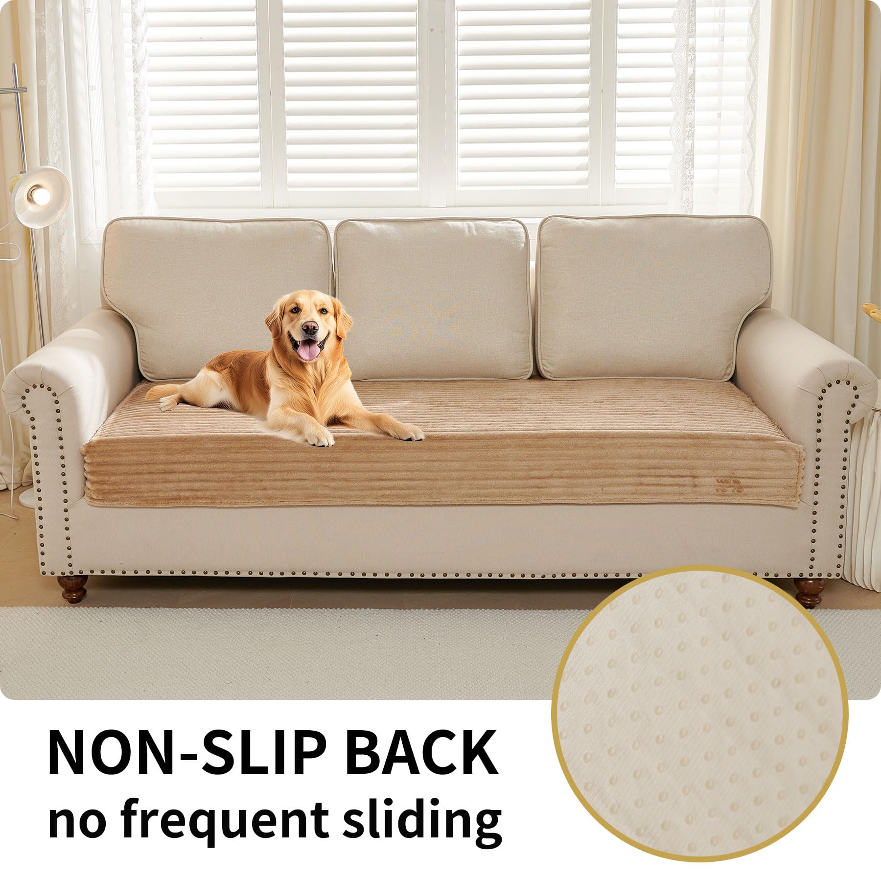 HAOMAIJIA soft velvet dog bed cover for a cozy pet space.
