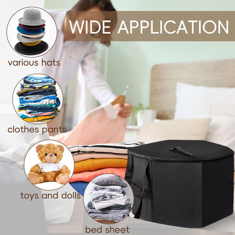 HAOPENGYOU hat box open shows roomy interior for organized hats