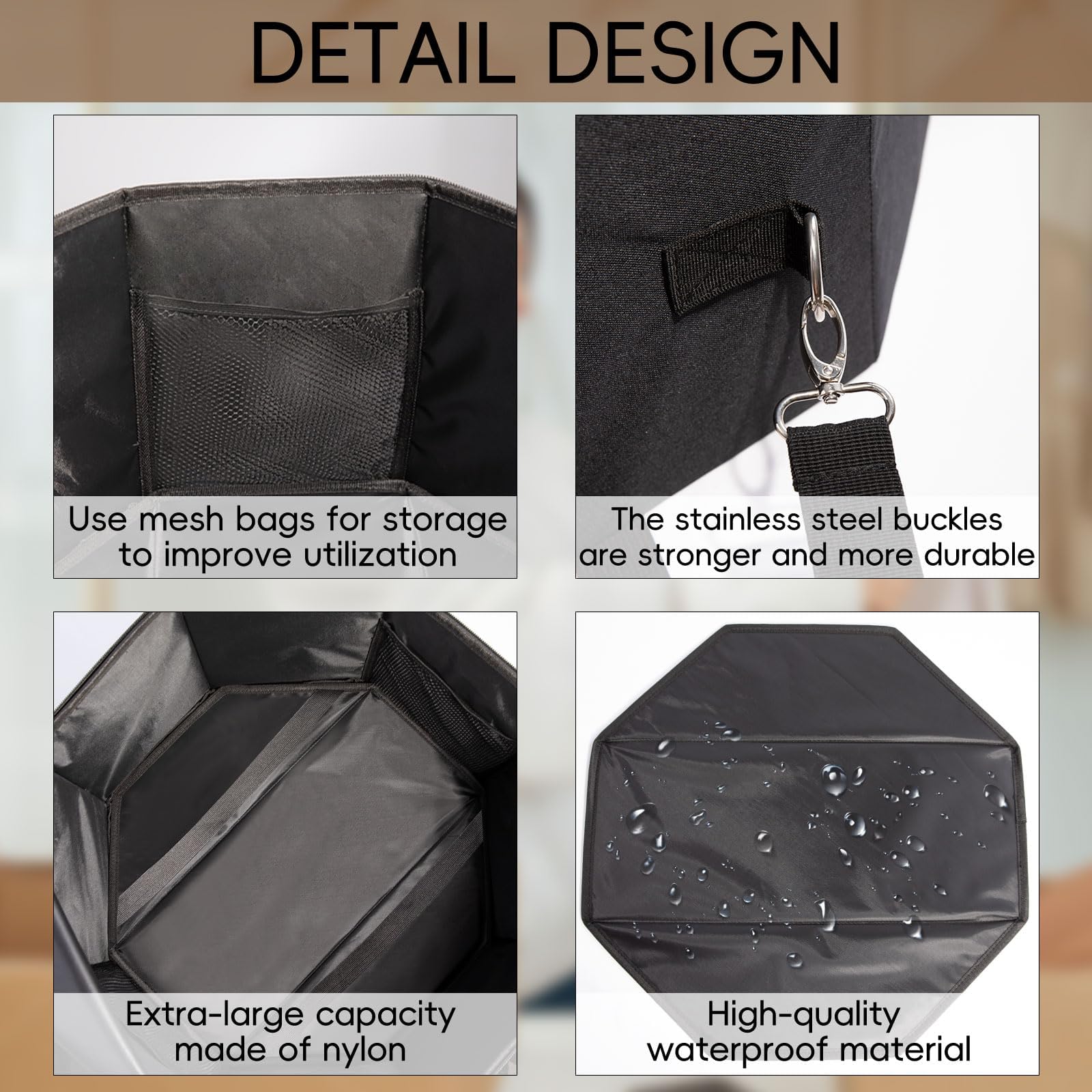 HAOPENGYOU travel case with side handles demonstrates portability on trips