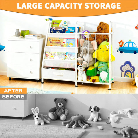 Haotao 3-tier design fits books, toys, and extra storage in tidy spaces.