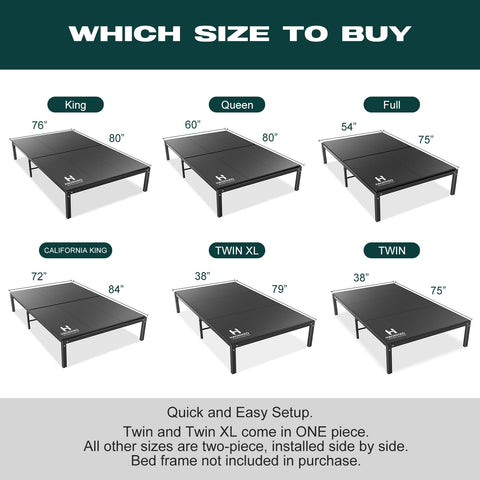 HAOXIHAO bunkie board helps prevent sagging and protects mattress longevity.