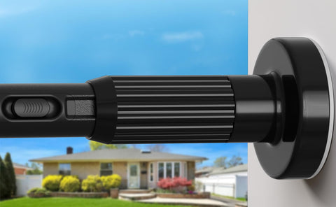 HAOYUNTE extra-long tension rod extended for 41-165 inches, showcasing flexible fit.