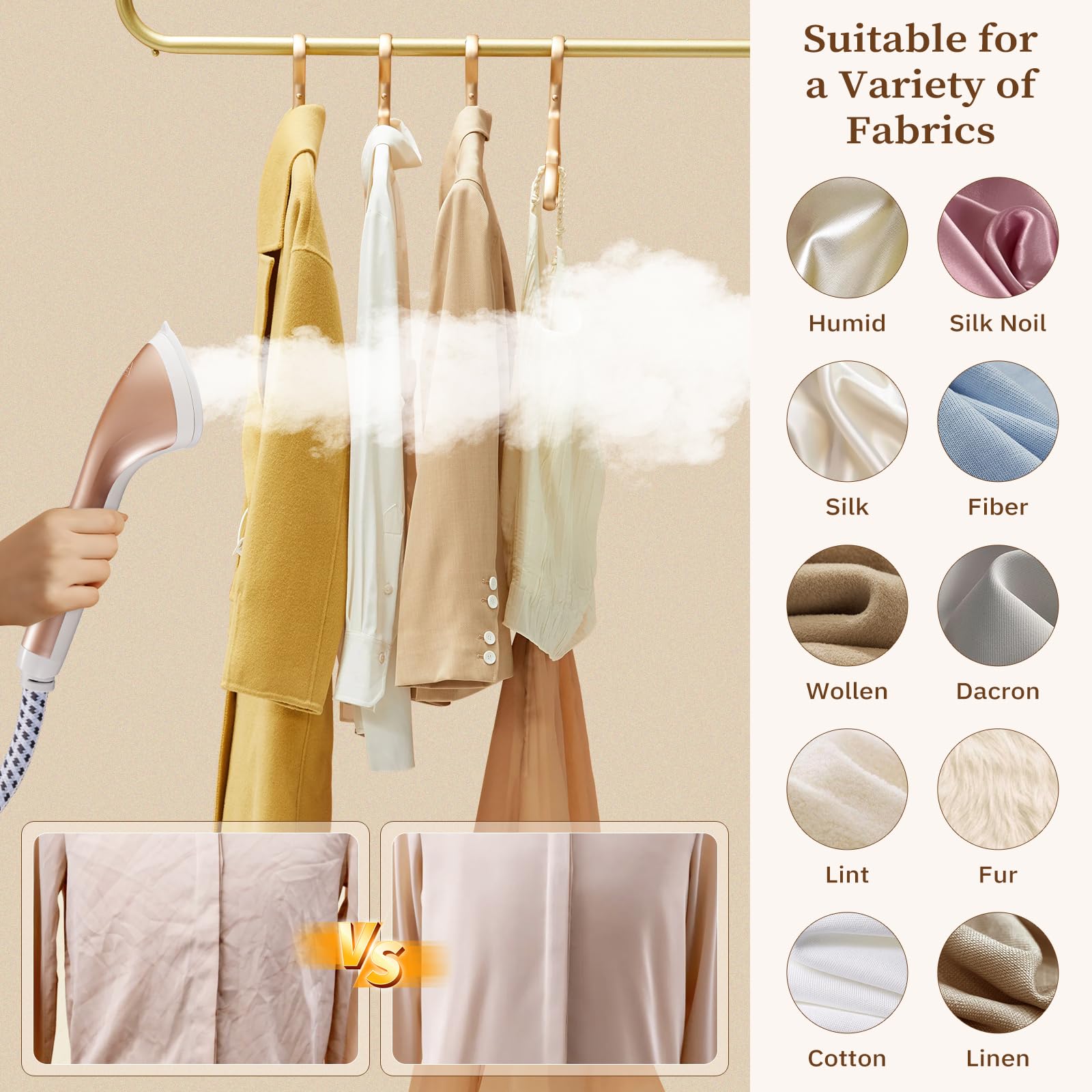 HAPAIS 2-in-1 flat and hanging setup adapts to garments