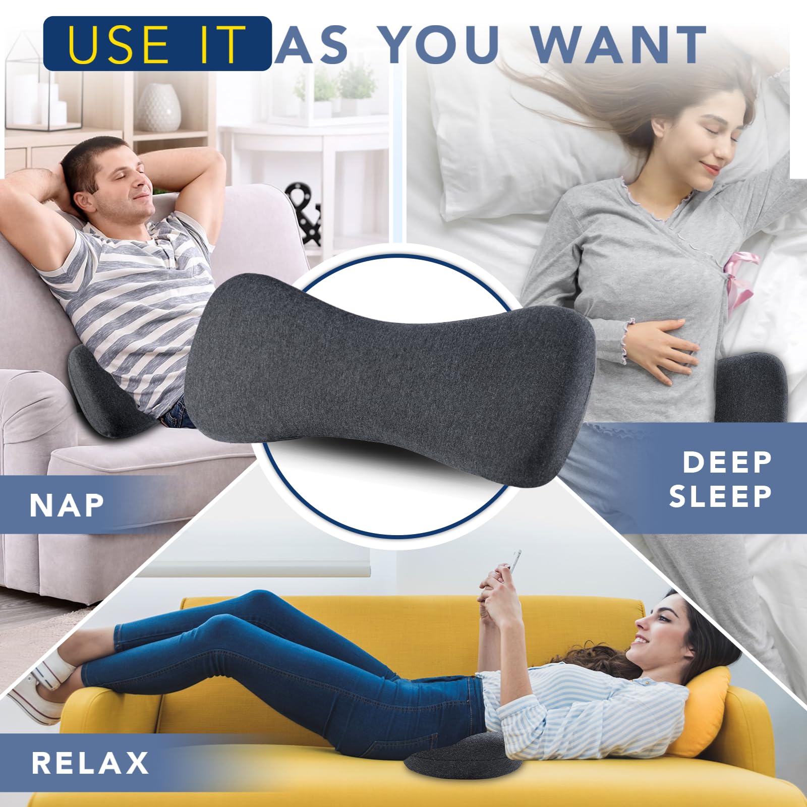 Hapiclody use-on-bed-and-couch shows versatile comfort anywhere.