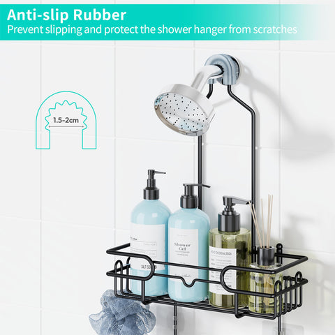 HapiRm 12-hooks bathroom storage keeps towels and tools within easy reach.