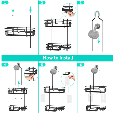 HapiRm 25.2-inch length fits standard showers with ample space.