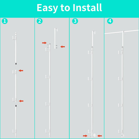 HapiRm door-mount solution installs easily behind bedroom or closet doors.