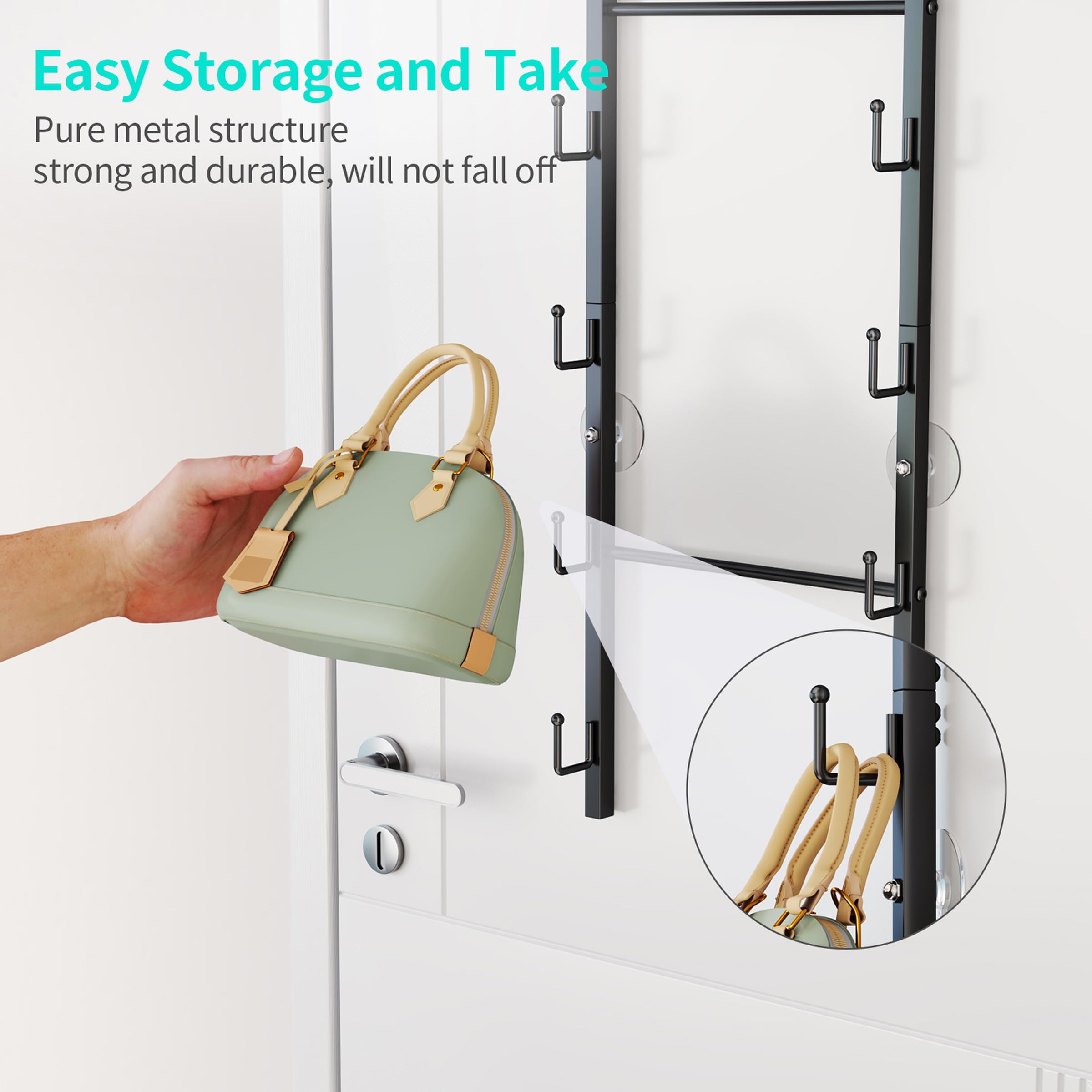 HapiRm easy-access layout helps grab any bag quickly.