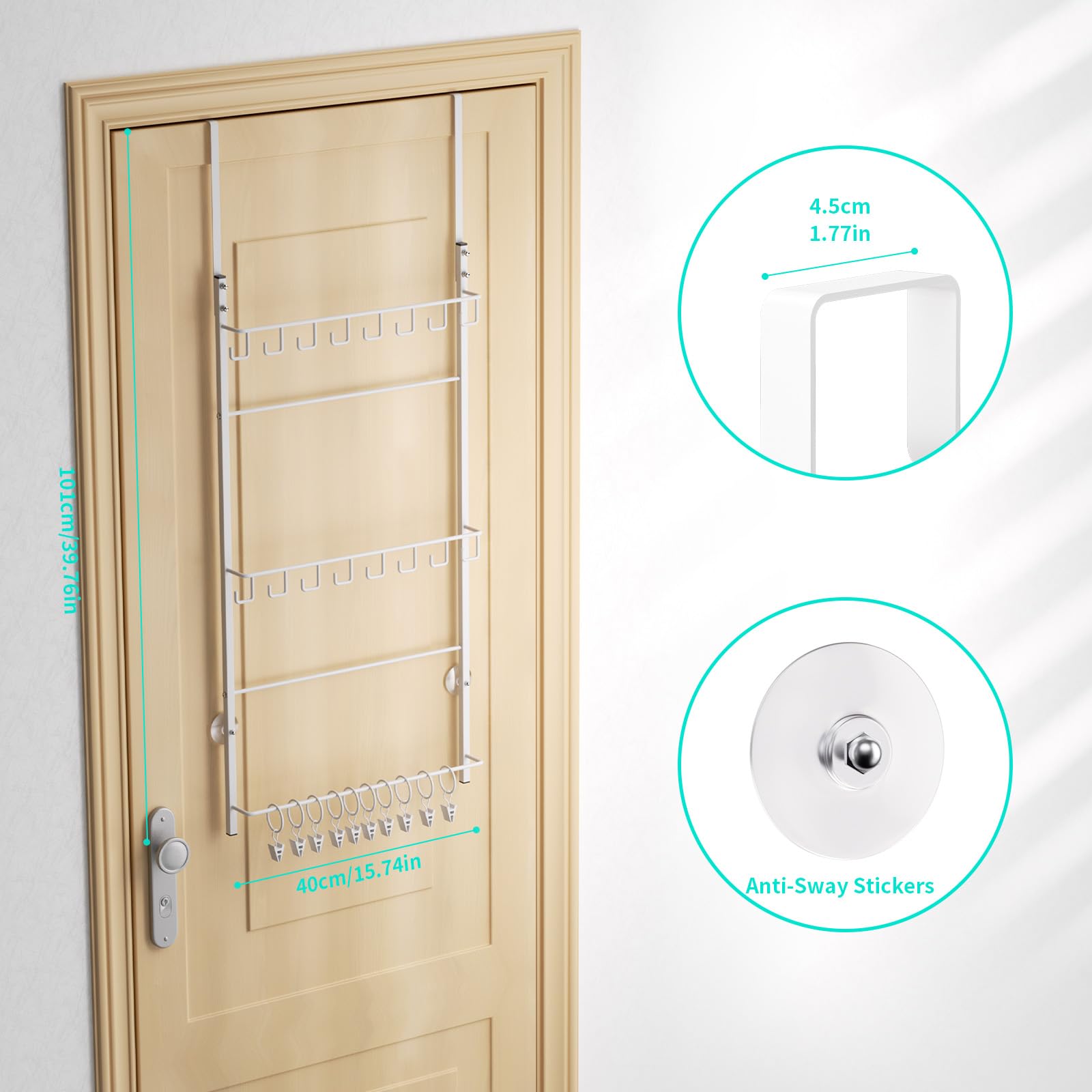 HapiRm easy-assembly hat rack with included hardware