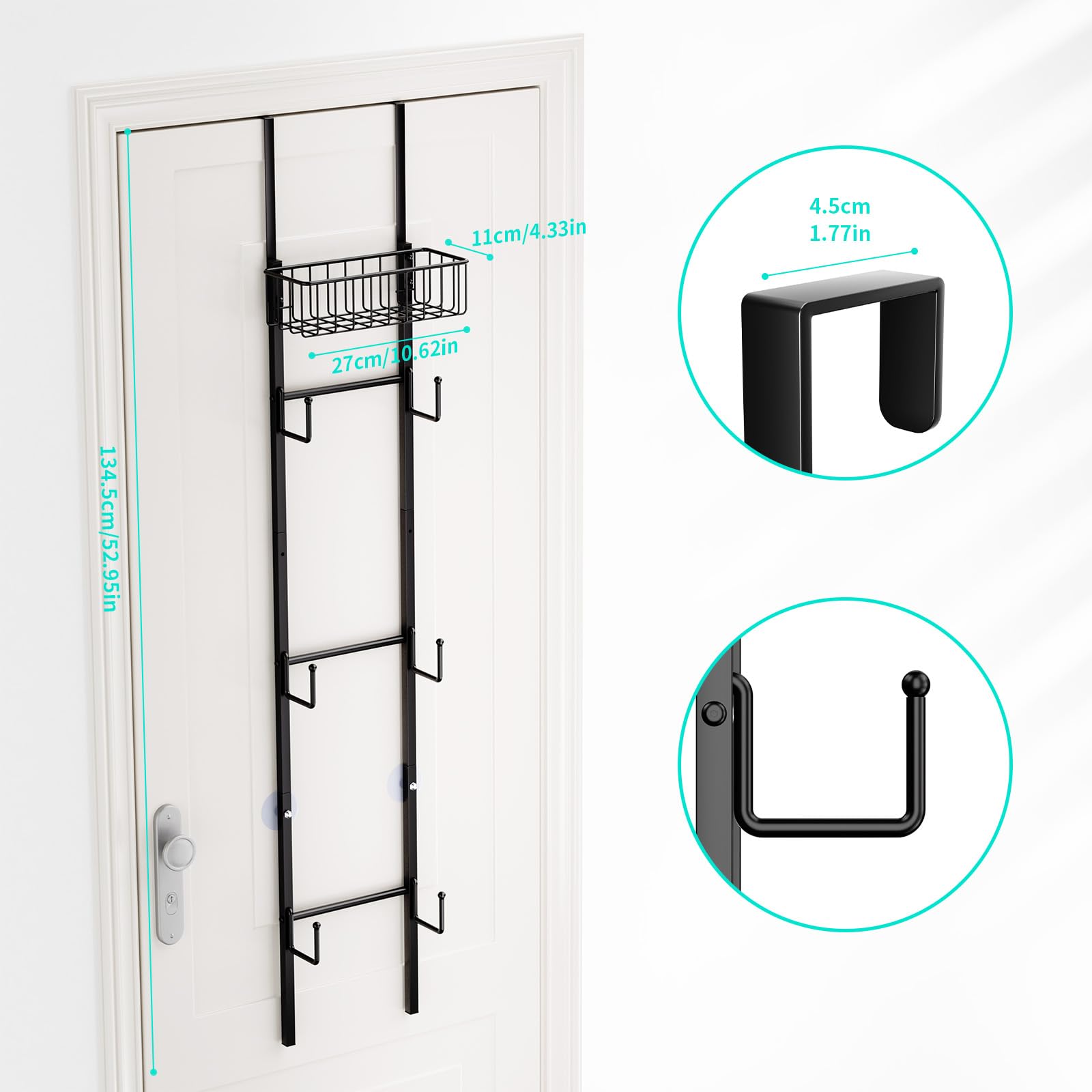 Anti-sway adhesive on HapiRm keeps the rack stable during use