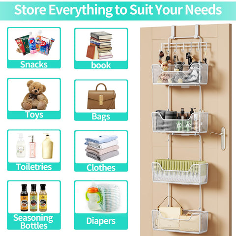 HapiRm kitchen and bathroom door organizer in modern home setting