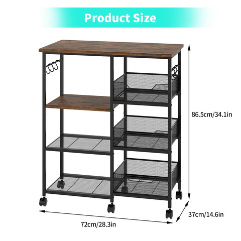 HapiRm multi-purpose storage cart enhances dining, living, or office spaces