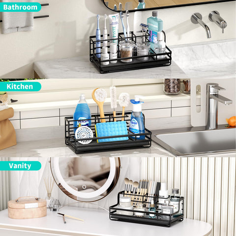 HapiRm anti-slip feet prevent sliding on damp countertops.