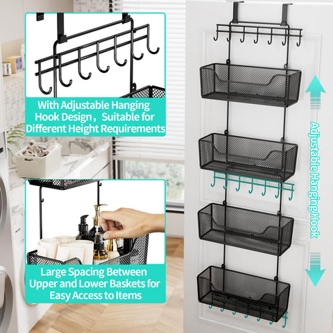 HapiRm organizer with adjustable coat hook for coats, bags, and outfits.