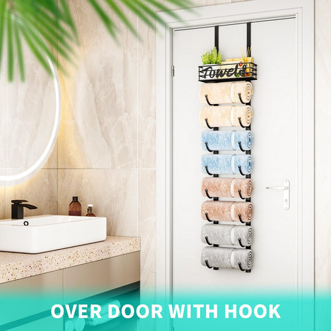 Rust-resistant iron towel rack by HapiRm for humid bathrooms
