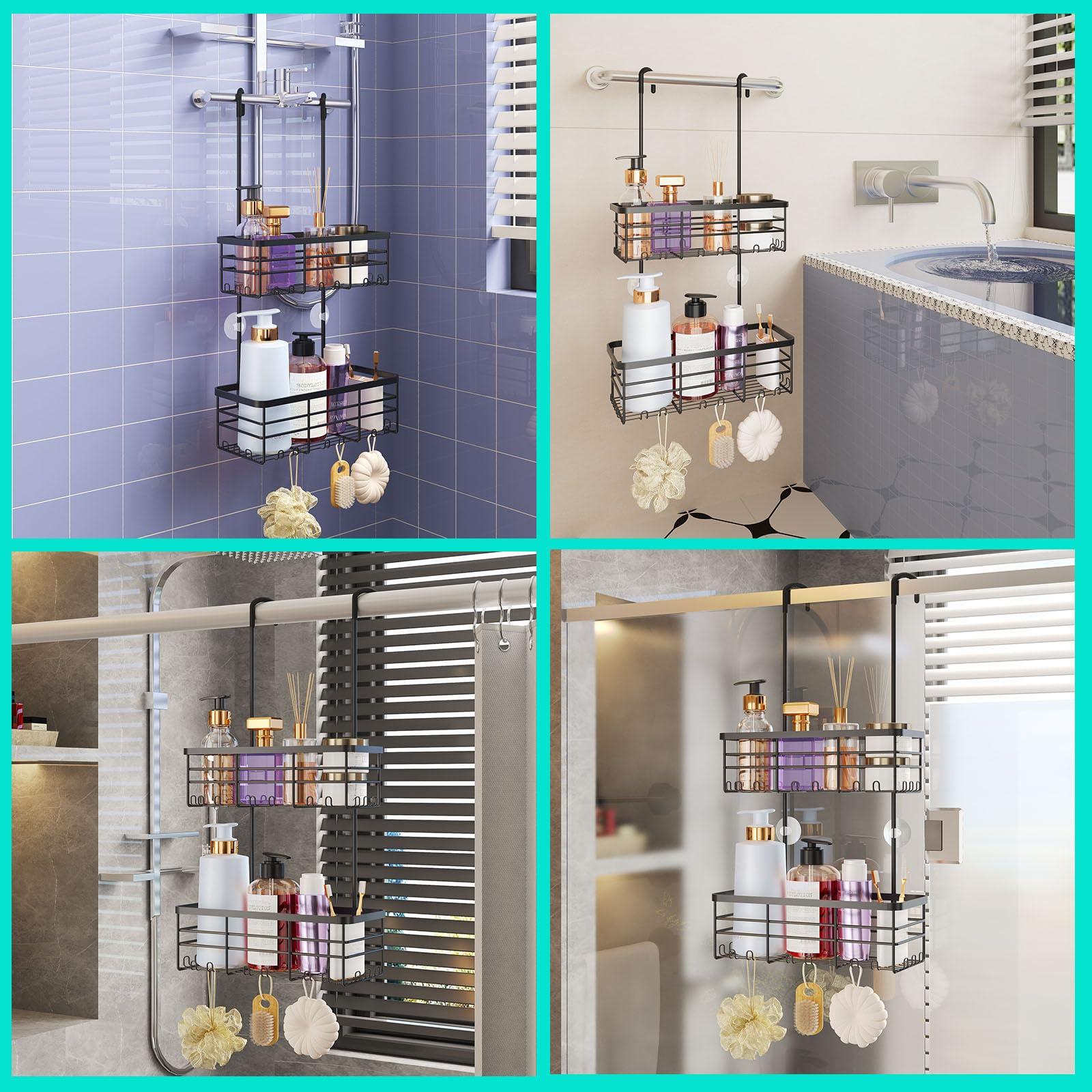 HapiRm curtain-rod-fit shows flexible placement on curtain rods.