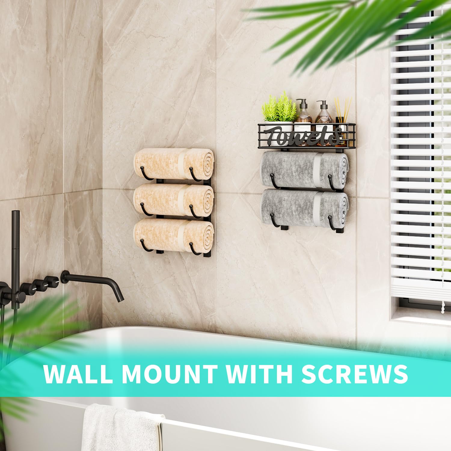 HapiRm anti-swing suction design stabilizes the rack on doors.