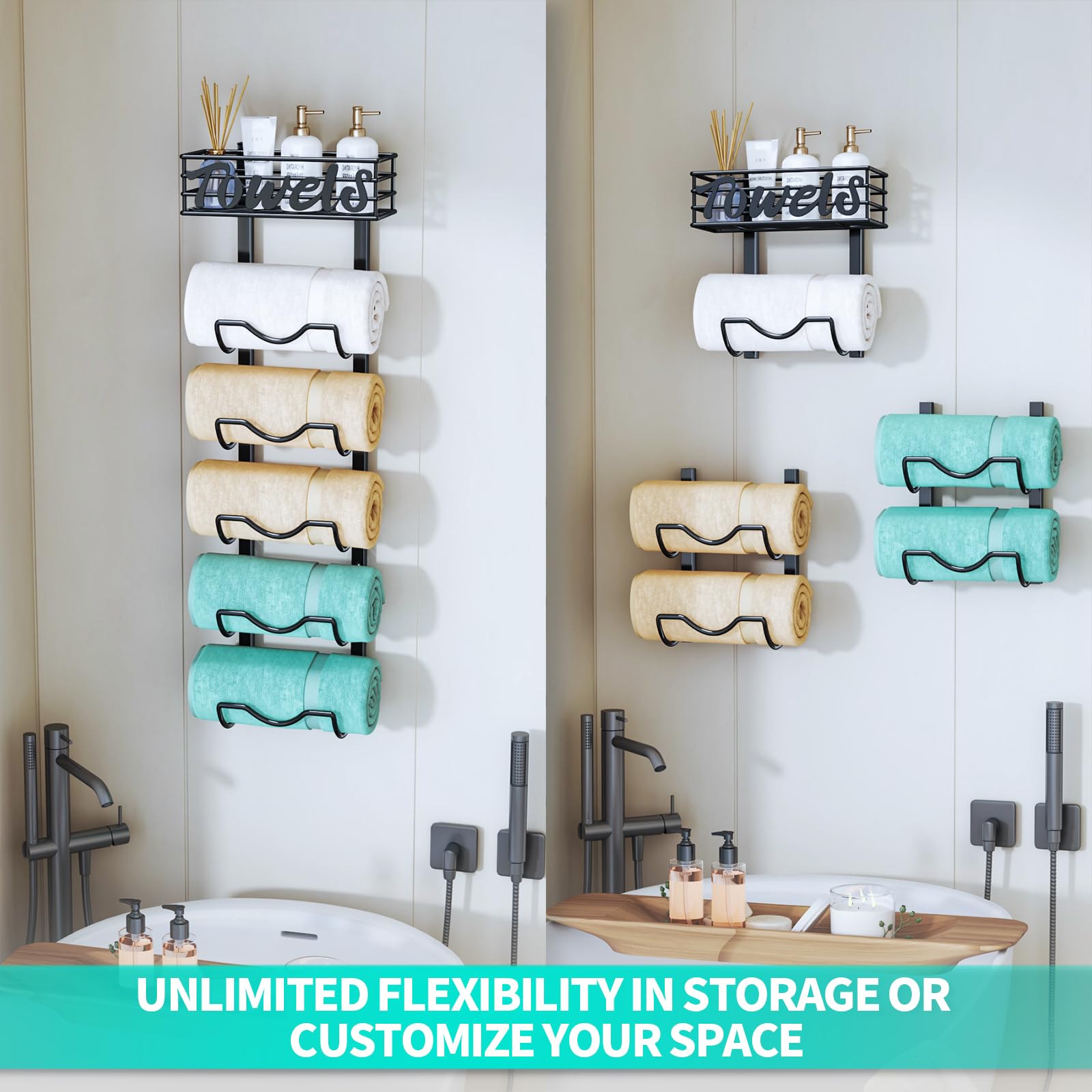 HapiRm versatile installation options for wall or door mounting.