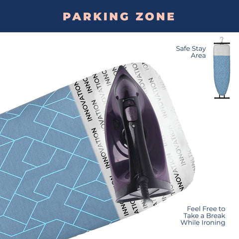 Happhom height-adjustable ironing board adapting to ergonomic height