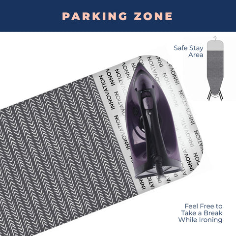 Happhom ironing board four-layer cover offers a durable, heat-resistant ironing surface.